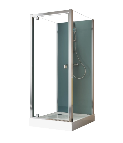 Ronal Modul 1200 kabina czterościenna kwadratowa 80x80cm, wariant 3, wersja montażu: przyścienny 28083P1.1.40.07