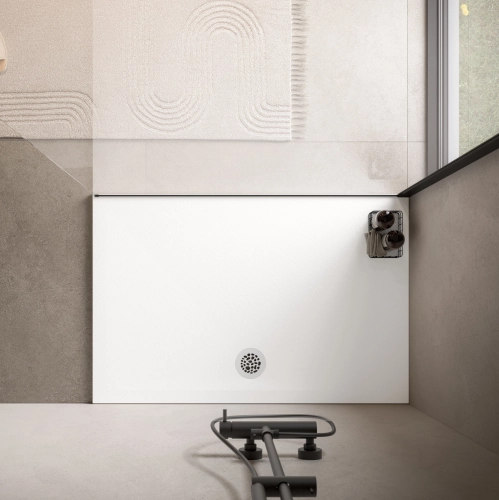 Ronal Air brodzik prostokątny 90x100 cm biały mat