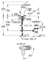 Grohe Eurostyle S-size bateria umywalkowa, chrom 23374003