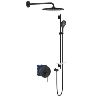 Grohe Essence komplet prysznicowy z deszczownicą, phantom black 24167KF1-10