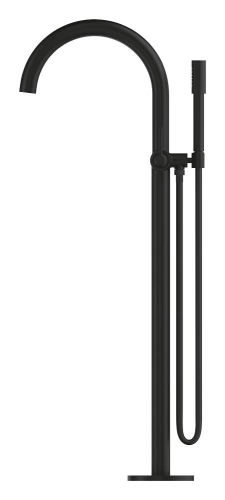 Czarna bateria wannowa wolnostojąca GROHE Atrio Phantom Black