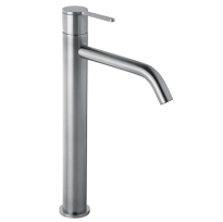 Emmevi Filo bateria umywalkowa wysoka, inox, z korkiem klik-klak 85003BIG.IN