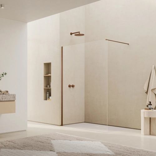 Ronal Easy 2.0 D40 Walk-In 120 cm ścianka prysznicowa AquaPerle