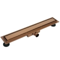 Dwustronny panel odpływu liniowego Balneo Duplex Next Copper 70 cm