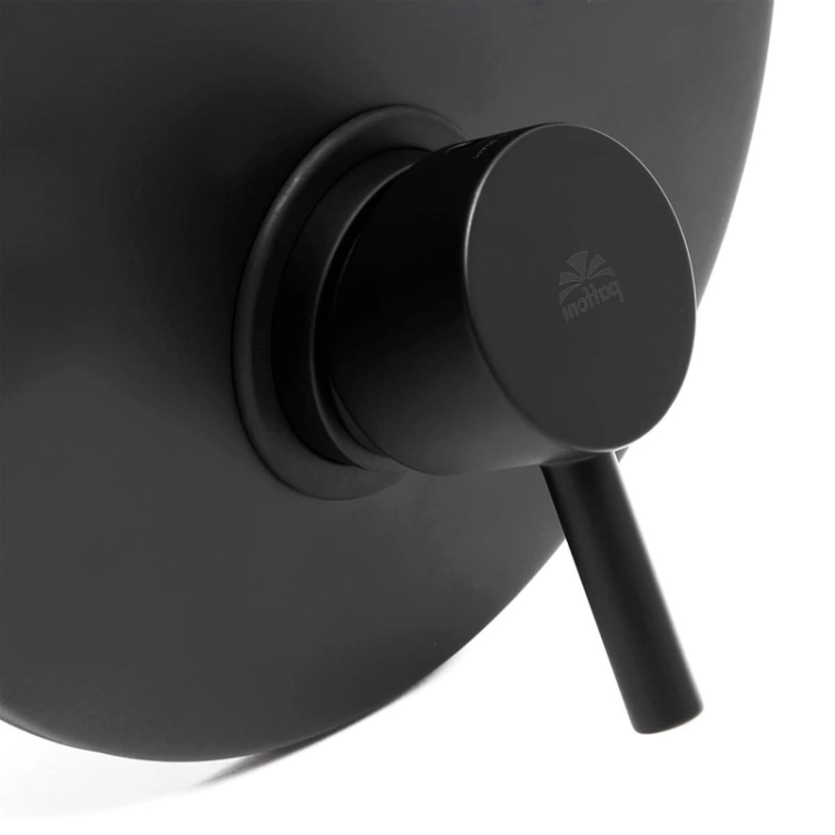 Paffoni Light Black bateria wannowo-natryskowa podtynkowa, czarny mat LIG015NO