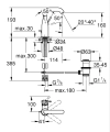 Grohe  24 173 GF1 rysunek wymiarowy