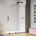 Ronal Walk-In Amalia 170 cm ścianka prysznicowa czarny mat D35S21700607