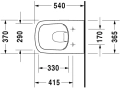 Duravit Durastyle miska podwieszana 54x37cm 2538090000