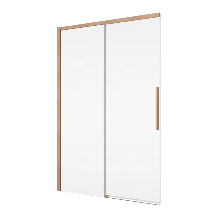 Drzwi prysznicowe do wnęki Ronal Oriana D36S21202707 116–120 cm miedź szczotkowana