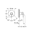 Grohe Plus bateria prysznicowa podtynkowa, element zewnętrzny 24059003