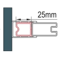 Ronal profil poszerzający o 25mm ACA1 50 2000 - schemat