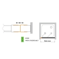 Wymiary Sanplast Free Zone 115 cm zakres regulacji 1104-1155 mm