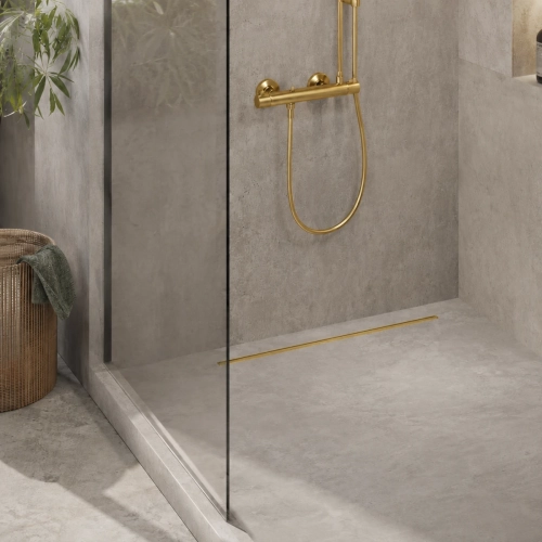 Balneo Slim & Low ProLine Gold 70 cm odpływ liniowy złoty szczotkowany A0401030201-2