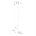 Rysunek techniczny grzejnika Imers Cubic 1 G00523013602