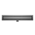 Balneo Duplex Next Gun Metal 80 cm widok odpływu z góry