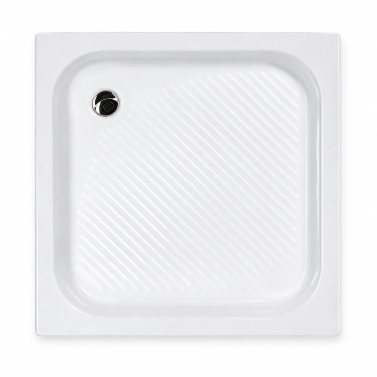 Sanplast Classic brodzik kwadratowy B/Cl 75x75x15+STB 615-010-0020-01-000