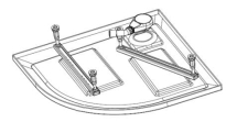 Nogi do brodzików i wanien STW-001 Sanplast 194-STW-001/194-E0587