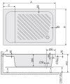 Sanplast Classic brodzik prostokątny Bzs/Cl 80x100x28+STB 615-010-0520-01-000