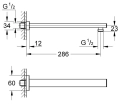 Grohe Rainshower ramię prysznicowe 286 mm 27709000