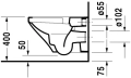 Duravit Durastyle miska podwieszana 54x37cm 2538090000