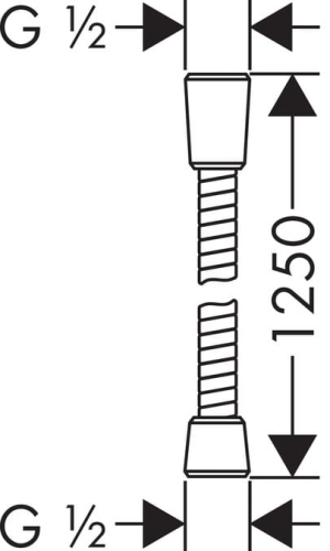 HansGrohe SensoFlex wąż prysznicowy 125 cm 28132000