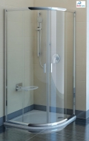 RAVAK Blix BLCP4-80cm kabina półokrągła, Anticalc, profil polerowany 3B240C00Z1