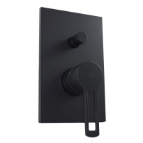 Paffoni Ringo Black bateria wannowo-prysznicowa podtynkowa, czarny mat RIN015NO