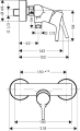 HansGrohe Talis S bateria prysznicowa 72600000