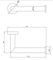 Andex Norwegian wieszak na papier 450SG