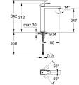 Grohe Eurocube XL-Size bateria umywalkowa wysoka 23406000
