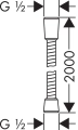 HansGrohe SensoFlex wąż prysznicowy 200 cm 28134000