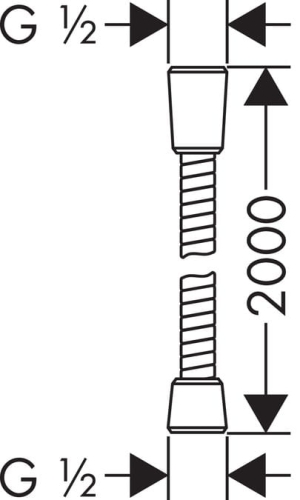 HansGrohe SensoFlex wąż prysznicowy 200 cm 28134000