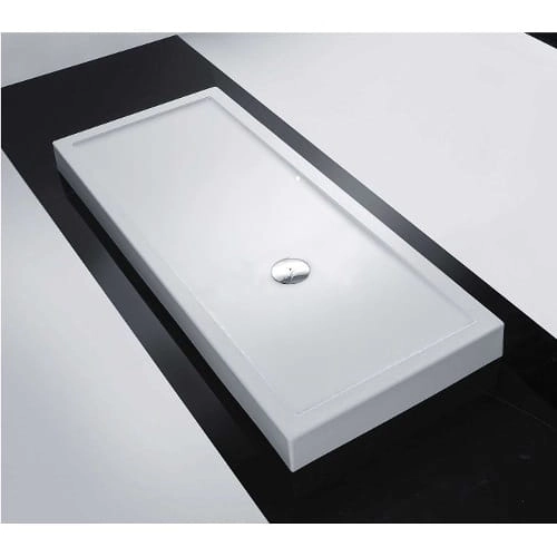 Novellini Olympic Plus brodzik prostokątny 160x70x12,5cm ze zintegrowaną obudową, biały mat OL1607011-79