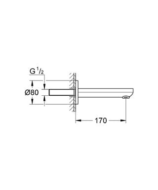 Grohe Eurosmart Cosmopolitan wylewka wannowa 13261000