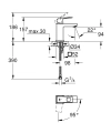 Grohe Eurocube S-size bateria umywalkowa, bez korka 2339200E