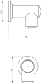 Andex Classic mydelniczka magnes, chrom 032CC