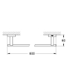 Grohe Essentials Cube wieszak na ręcznik kąpielowy 40509001