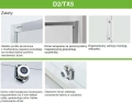 Sanplast TX5b drzwi przesuwne 90 cm W15 sb 600-271-1100-38-231 