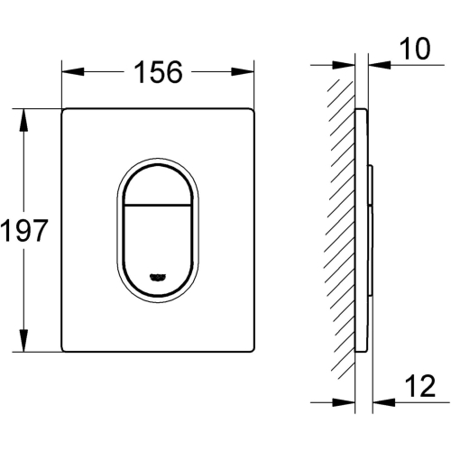 Grohe Arena Cosmopolitan przycisk spłukujący 38844000