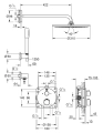 Grohe Grohtherm komplet prysznicowy z deszczownicą 310mm i termostatem 34731000