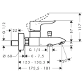 HansGrohe Matris E2 bateria wannowa 31480000