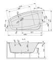 Sanplast Free Line wanna asymetryczna prawa WAP/FREE 80x140+ST26 610-040-0430-01-000 