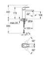 Grohe Eurocube bateria umywalkowa, rozmiar M, bez korka 23446000