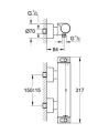Grohe Grohtherm2000 New/ Power&Soul komplet natryskowy 34281001