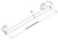 Andex Bez Barier uchwyt prysznicowy L-465mm 804/465/CC
