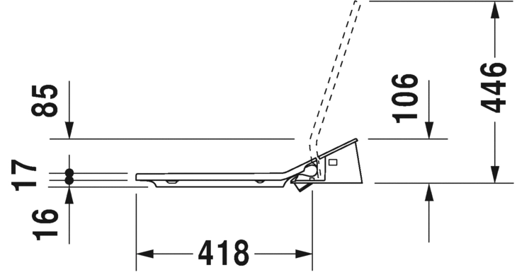 Duravit Me by Starck SensoWash Slim miska podwieszana 57x37cm Rimless 631000.00.2004300