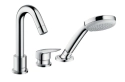HansGrohe Logis bateria wannowa 3-otw. element zewnętrzny, chrom 71310000