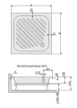 Sanplast Classic brodzik kwadratowy B/Cl 70x70x15+STB 615-010-0010-01-000