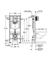 Grohe Rapid SL stelaż do miski podwieszanej zestaw 3:1, przycisk Nova Cosmopolitan chrom 38860000