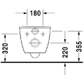 Duravit Darling New Rimless miska podwieszana 54x35,5cm z deską wolnoopadającą 2557090000+0069890000